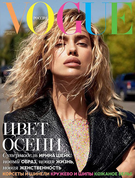 جدیدترین عکس های ایرینا شایک IRINA SHAYK روی مجله ووگ VOGUE