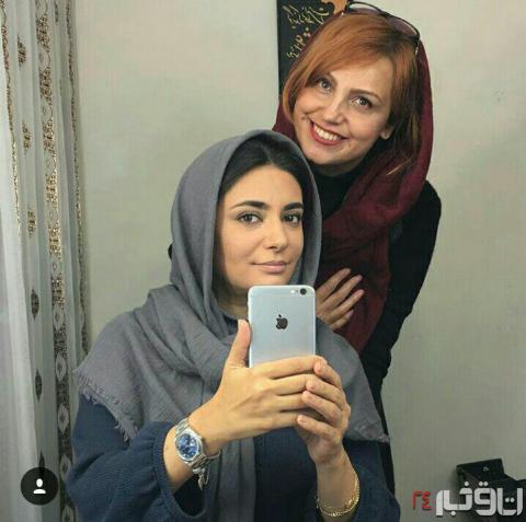 سلفی لیندا کیانی در اتاق گریم