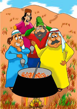 ضرب المثل جالب حاجی ما هم شریکیم