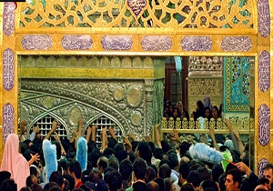 ضریح امام رضا(ع)، لحظه‌ای پس از زلزله + فیلم