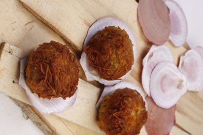 طرز تهیه ورمیشل توپی سیب زمینی