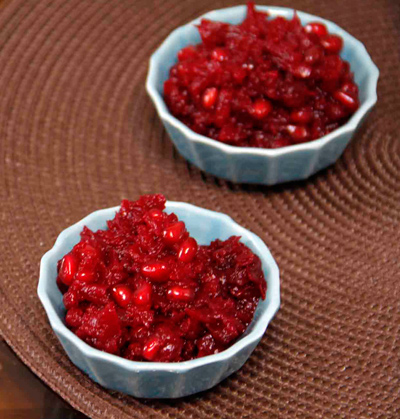 ﻿ طرز تهیه ترشی انار و لبو