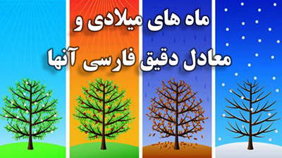 ماه های میلادی