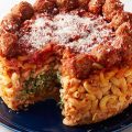 طرز تهیه چیز کیک ماکارونی اسفناج و پنیر